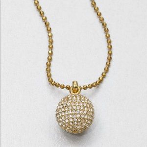 Michael Kors Pave Ball Gold Necklace